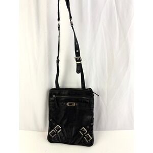 Guess Black Crossbody Bag Buckle Strap G Logo Y2K Style